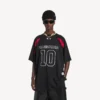 Tricou oversized pentru bărbați Balenciaga | colaborare cu NBA, în negru/multicolor