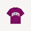Tricou oversized pentru bărbați Balenciaga | colaborare cu NBA, în nuanța violet