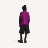 Tricou oversized pentru bărbați Balenciaga | colaborare cu NBA, în nuanța violet