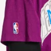 Tricou oversized pentru bărbați Balenciaga | colaborare cu NBA, în nuanța violet