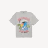 Tricou oversized pentru bărbați, în stil surfer vintage, în nuanța de gri Balenciaga