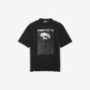 Tricou oversized pentru bărbați „The Song of the Highest Tower” în culoarea neagră