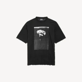 Tricou oversized pentru bărbați „The Song of the Highest Tower” în culoarea neagră