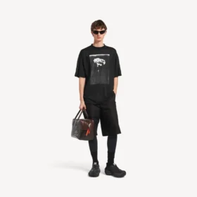 Tricou oversized pentru bărbați „The Song of the Highest Tower” în culoarea neagră