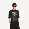 Tricou oversized pentru bărbați „The Song of the Highest Tower” în culoarea neagră