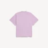 Tricou oversized pentru femei, în stil surfer vintage, de culoare roz vechi