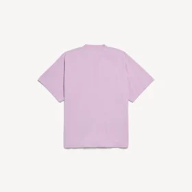 Tricou oversized pentru femei, în stil surfer vintage, de culoare roz vechi