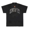 Tricou Oversized pentru skateri „Black Faded” 739028TOVN21055