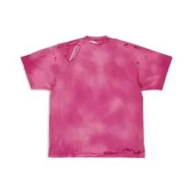 Tricou oversized reparat 3B Sports Icon „Dark Fucshia” 704056TMVA50556