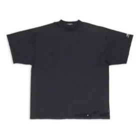 Tricou oversized reparat 3B Sports Icon „Washed Black” 704056TMVA59034