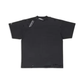 Tricou oversized reparat 3B Sports Icon „Washed Black” 704056TMVA59034