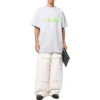 Tricou Oversized Slime „Gri-Verde” 676589TLVF11203