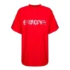 Tricou Oversized Slime „Roșu Alb” 676589TLVF16407