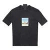 Tricou Paris By Day, croială strâmtă, mărime mică „Black Faded” 745019TOVC71055