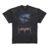 Tricou Paris Moon cu imprimeu dublu pe față, oversized „Black” 791615TQVY22020