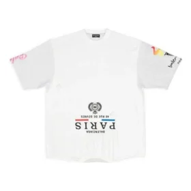 Tricou Paris Upside Down Oversized „White” 698811TMVC9900