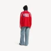 Tricou pentru bărbați Balenciaga | colaborare NBA, cu mâneci lungi și croială oversized, în roșu/multicolor