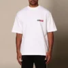 Tricou pentru bărbați Balenciaga cu guler rotund și mâneci scurte, alb 612966TIVD19000