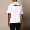 Tricou pentru bărbați Balenciaga cu guler rotund și mâneci scurte, alb 612966TIVD19000