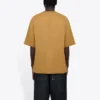 Tricou pentru bărbați Balenciaga cu guler rotund, imprimeu cu litere și mâneci scurte, de culoare kaki 620969TIV509605