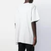 Tricou pentru bărbați Balenciaga cu imprimeu logo, guler rotund și mâneci scurte, alb 583214TFV652569