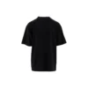 Tricou pentru bărbați Balenciaga cu imprimeu logo supradimensionat, stil retro, cu umeri coborâți și mâneci scurte, negru 620969TIVA11000