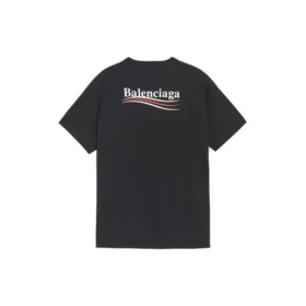 Tricou pentru bărbați Balenciaga cu imprimeu, mânecă scurtă, negru 570803TAV441000 Tricou pentru bărbați Balenciaga cu imprimeu, mânecă scurtă, negru 570803TAV441000