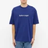 Tricou pentru bărbați Balenciaga cu logo alfabet, mânecă scurtă, albastru 612966TIV541195