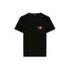 Tricou pentru bărbați Balenciaga cu logo imprimat pe piept, guler rotund și mâneci scurte, negru 620967TIV791000