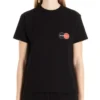 Tricou pentru bărbați Balenciaga cu logo imprimat pe piept, guler rotund și mâneci scurte, negru 620967TIV791000