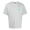 Tricou pentru bărbați Balenciaga cu logo imprimat pe piept, mânecă scurtă, gri 594579THV631300