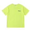 Tricou pentru bărbați Balenciaga cu logo mic, guler rotund și mâneci scurte, galben 620967TJVF77110