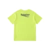 Tricou pentru bărbați Balenciaga cu logo mic, guler rotund și mâneci scurte, galben 620967TJVF77110