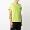 Tricou pentru bărbați Balenciaga cu logo mic, guler rotund și mâneci scurte, galben 620967TJVF77110