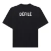 Tricou pentru bărbați Balenciaga cu logo sport retro, mânecă scurtă, negru 641614TJVL41000