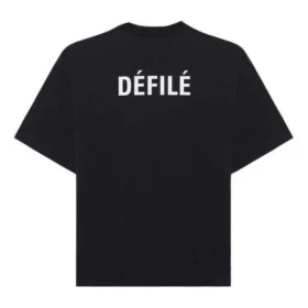 Tricou pentru bărbați Balenciaga cu logo sport retro, mânecă scurtă, negru 641614TJVL41000 Tricou pentru bărbați Balenciaga cu logo sport retro, mânecă scurtă, negru 641614TJVL41000