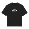 Tricou pentru bărbați Balenciaga cu model alfabetic, croi larg, mânecă scurtă, negru 612966TIV241070