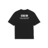Tricou pentru bărbați Balenciaga cu model alfabetic, croi larg, mânecă scurtă, negru 612966TIV241070