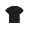 Tricou pentru bărbați Balenciaga FW21 cu imprimeu logo, stil retro, cu mânecă scurtă, negru 612966TIVG51070