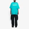 Tricou pentru bărbați Balenciaga SS21 cu imprimeu alfabetic, guler rotund și mâneci scurte, verde 651795TKVB84661