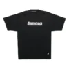 Tricou pentru bărbați Balenciaga SS21 cu imprimeu alfabetic, guler rotund, mâneci scurte, negru 651795TKVB81070