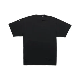 Tricou pentru bărbați Balenciaga SS21 cu imprimeu alfabetic, guler rotund, mâneci scurte, negru 651795TKVB81070 Tricou pentru bărbați Balenciaga SS21 cu imprimeu alfabetic, guler rotund, mâneci scurte, negru 651795TKVB81070