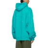 Tricou pentru bărbați Balenciaga SS21 cu imprimeu clasic cu litere și găuri, albastru cer 659403TKVB64661