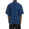 Tricou pentru bărbați Balenciaga SS21 cu imprimeu de alergare și logo, croială lejeră, mânecă scurtă, albastru 641614TJVK64866