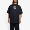 Tricou pentru bărbați Balenciaga SS21 cu imprimeu, guler rotund și mâneci scurte, negru 651795TKV771070