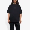 Tricou pentru bărbați Balenciaga SS21 cu imprimeu logo, croi lejer, guler rotund și mâneci scurte, negru 641675TKV711069