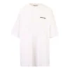 Tricou pentru bărbați Balenciaga SS21 din bumbac, cu logo, guler rotund și mâneci scurte, alb 641655TJV879040