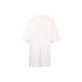 Tricou pentru bărbați Balenciaga SS21 din bumbac, cu logo, guler rotund și mâneci scurte, alb 641655TJV879040 Tricou pentru bărbați Balenciaga SS21 din bumbac, cu logo, guler rotund și mâneci scurte, alb 641655TJV879040