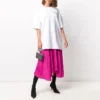 Tricou pentru bărbați Balenciaga SS21 din bumbac, cu logo, guler rotund și mâneci scurte, alb 641655TJV879040