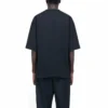 Tricou pentru bărbați Balenciaga, stil retro, croială lejeră, mânecă scurtă, negru 620969TIV791000